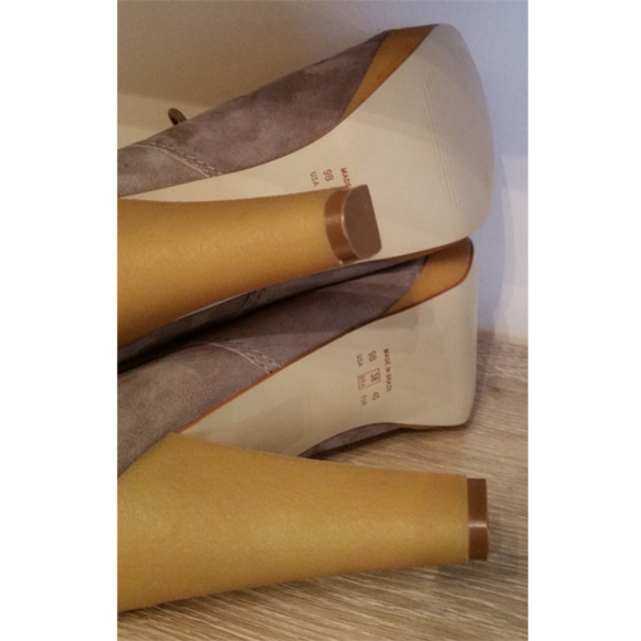 Steve Madden Suede Heels Booties 9 lace up buckle belt accent - Picture 6 of 8